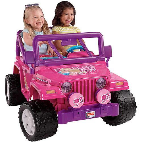 Fisher price power wheels pink barbie jammin jeep #5